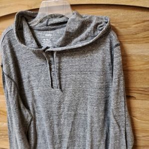 Men's Long Sleeved Hooded T-shirt